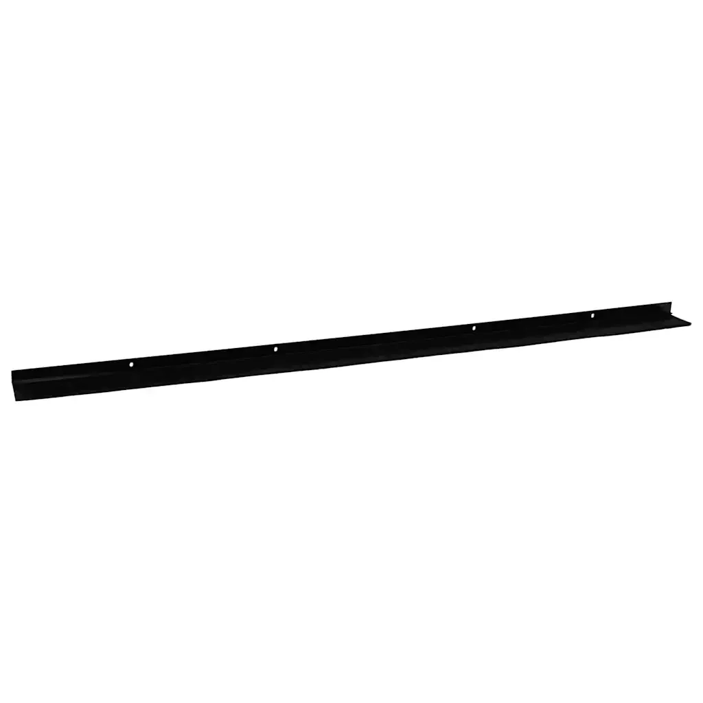 Spazzole per porte a vite 2 pcs Nero 100 cm Lega di alluminio - Image 5