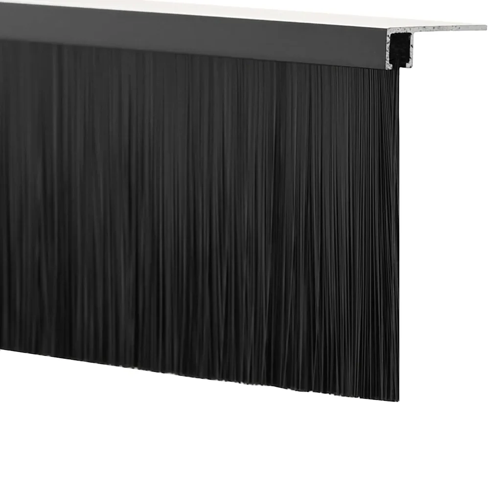 Spazzole per porte a vite 2 pcs Nero 100 cm Lega di alluminio - Image 9