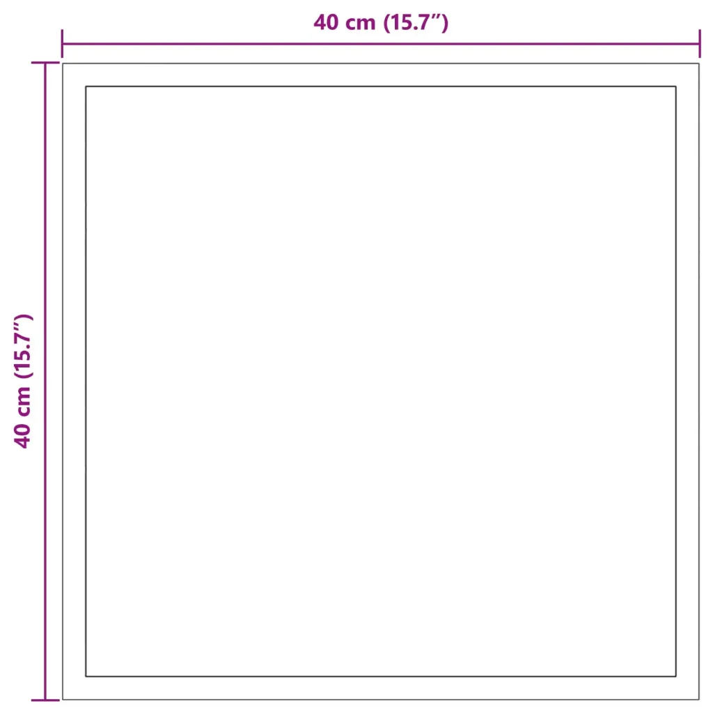 Specchio da bagno LED Trasparente 40 x 40 cm vetro temperato 42045807 - Image 5