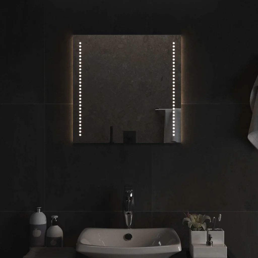 Specchio da bagno LED Trasparente 50 x 50 cm vetro temperato 42045770 - Image 3