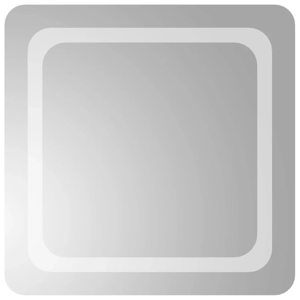 Specchio da bagno LED Trasparente 50 x 50 cm vetro temperato 42045827 - Image 2