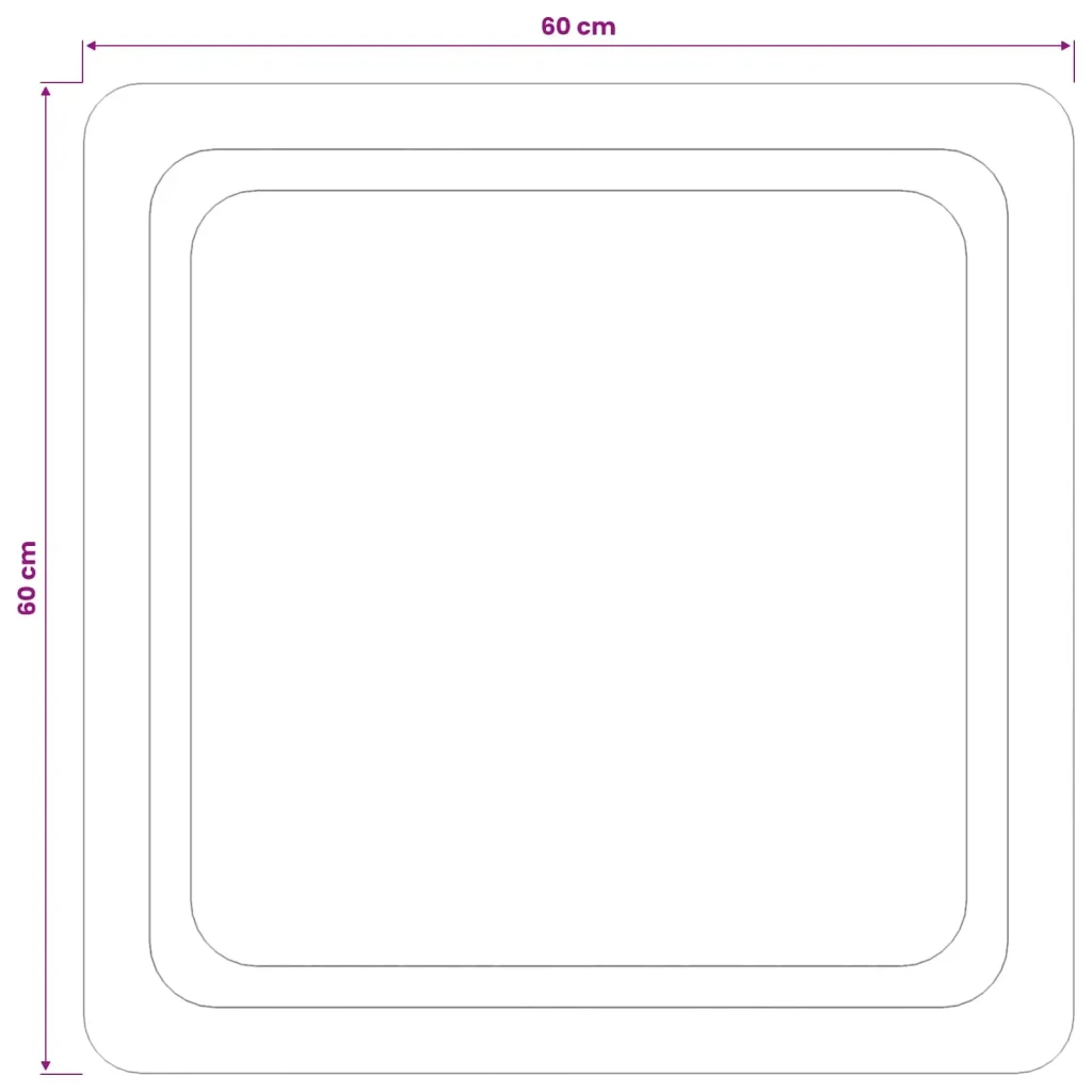 Specchio da bagno LED Trasparente 60 x 60 cm vetro temperato 42045828 - Image 5