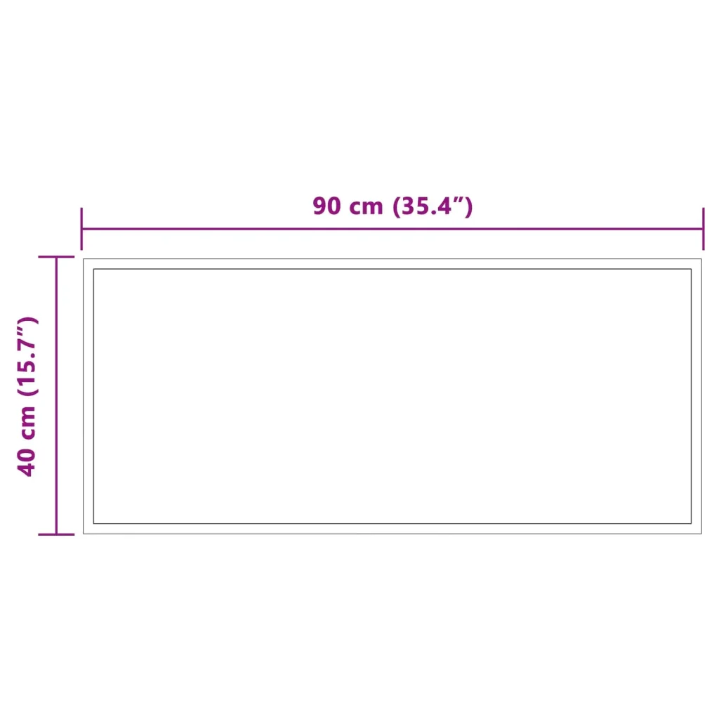 Specchio da bagno LED Trasparente 90 x 40 cm vetro temperato 42045819 - Image 5