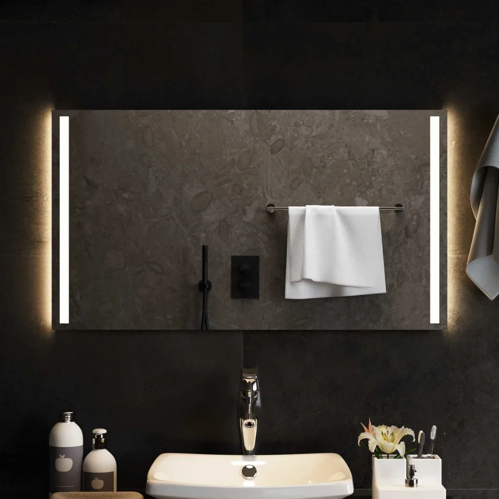 Specchio da bagno LED Trasparente 90 x 50 cm vetro temperato 42045801 - Image 3