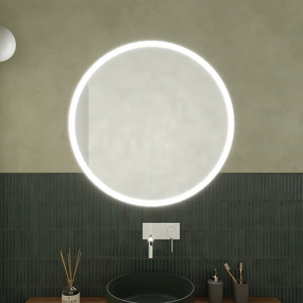Specchio led Ø 70 cm touch screen luce calda/fredda | Beam - Image 3