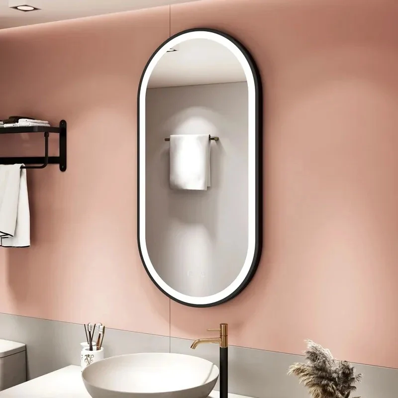 Specchio Led Ovl 50x100cm Black - Image 4