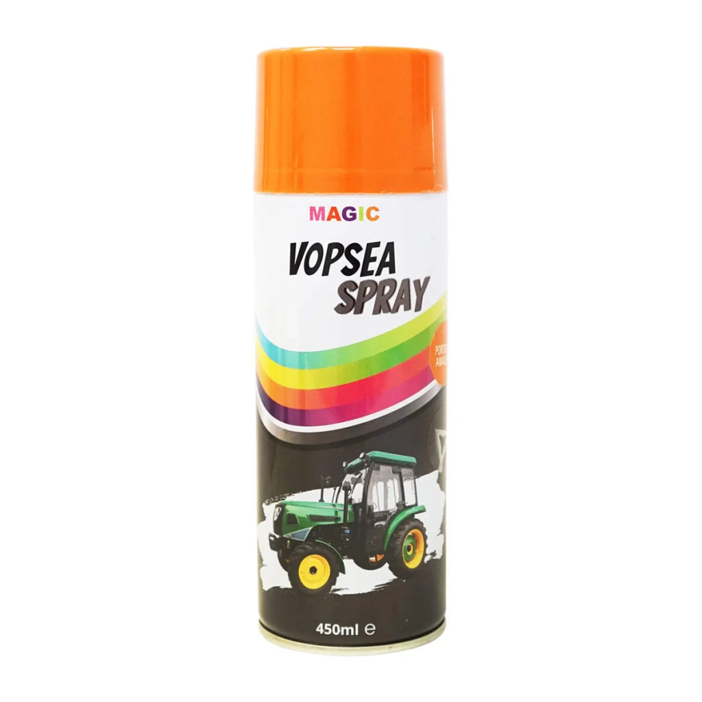 Spray vernice auto arancione tipo Amazone professionale ad asciugatura rapida, 450 ml MAGIC - Image 4