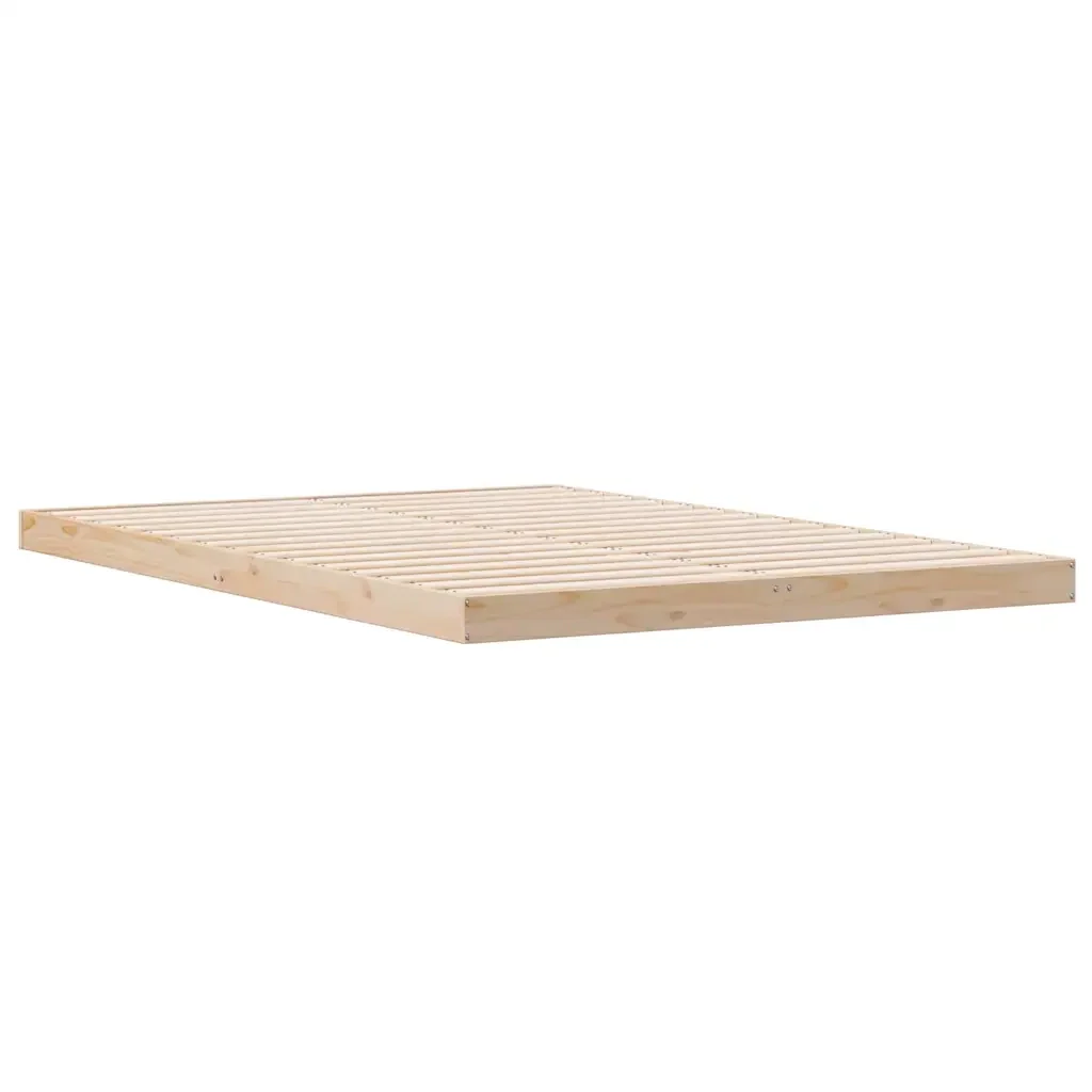 Struttura letto a terra Naturale 160 x 220 cm Pino massello 869754 - Image 4