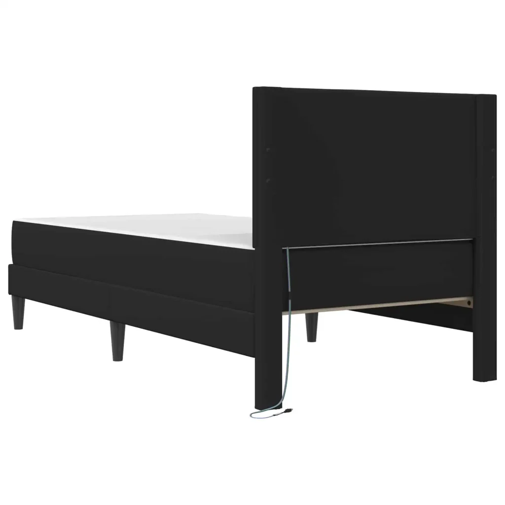 Struttura del letto con strisce LED Nero 90 x 190 cm Similpelle 3415283 - Image 10