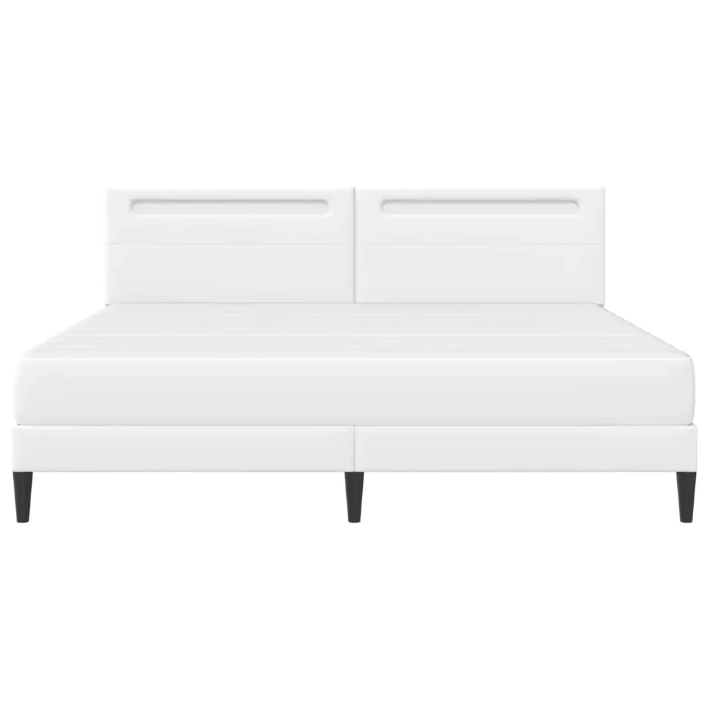 Struttura del letto con testiera Bianco 180 x 200 cm Similpelle 3415287 - Image 8
