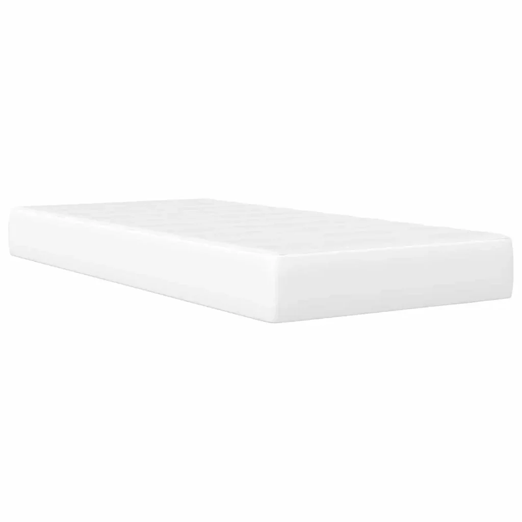 Struttura del letto con testiera Bianco 90 x 190 cm Similpelle 3415270 - Image 5
