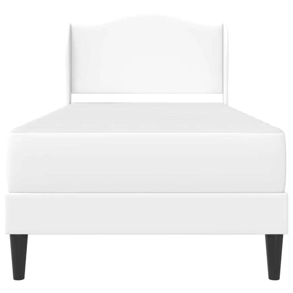 Struttura del letto con testiera Bianco 90 x 190 cm Similpelle 3415270 - Image 6
