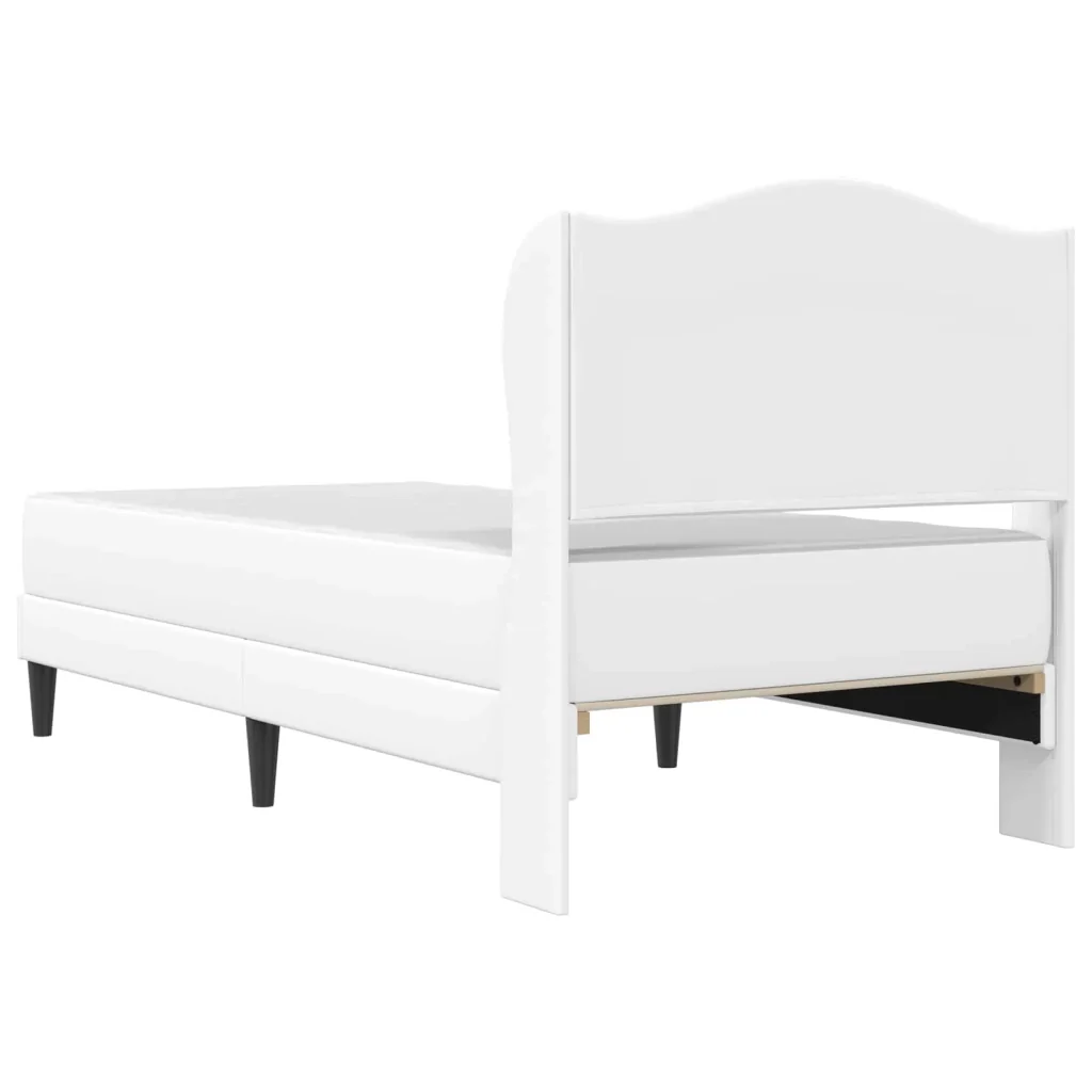 Struttura del letto con testiera Bianco 90 x 190 cm Similpelle 3415270 - Image 8