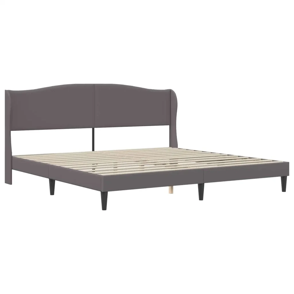 Struttura del letto con testiera Grigio 180 x 200 cm Similpelle 3415271 - Image 4