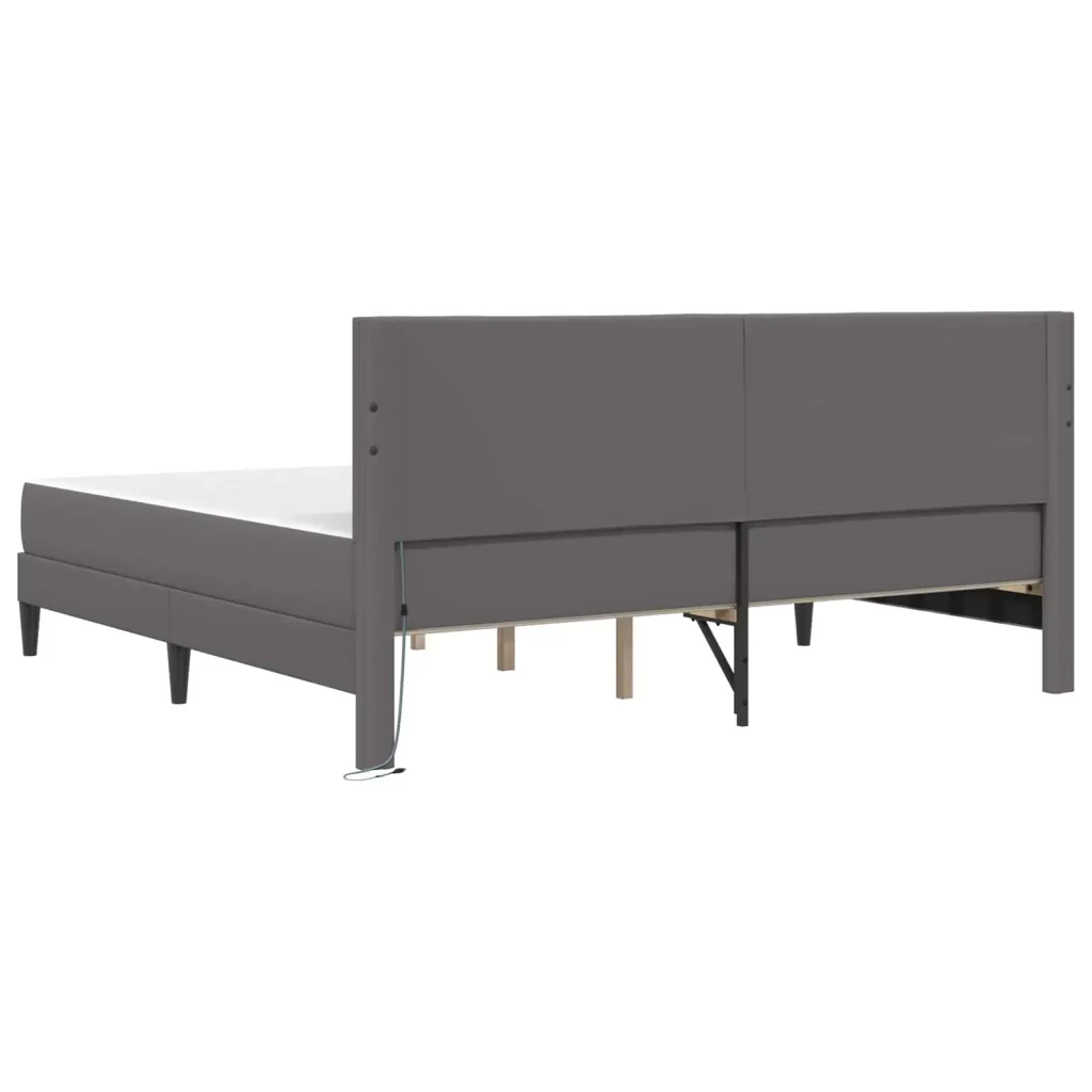 Struttura del letto con testiera Grigio 180 x 200 cm Similpelle 3415285 - Image 10