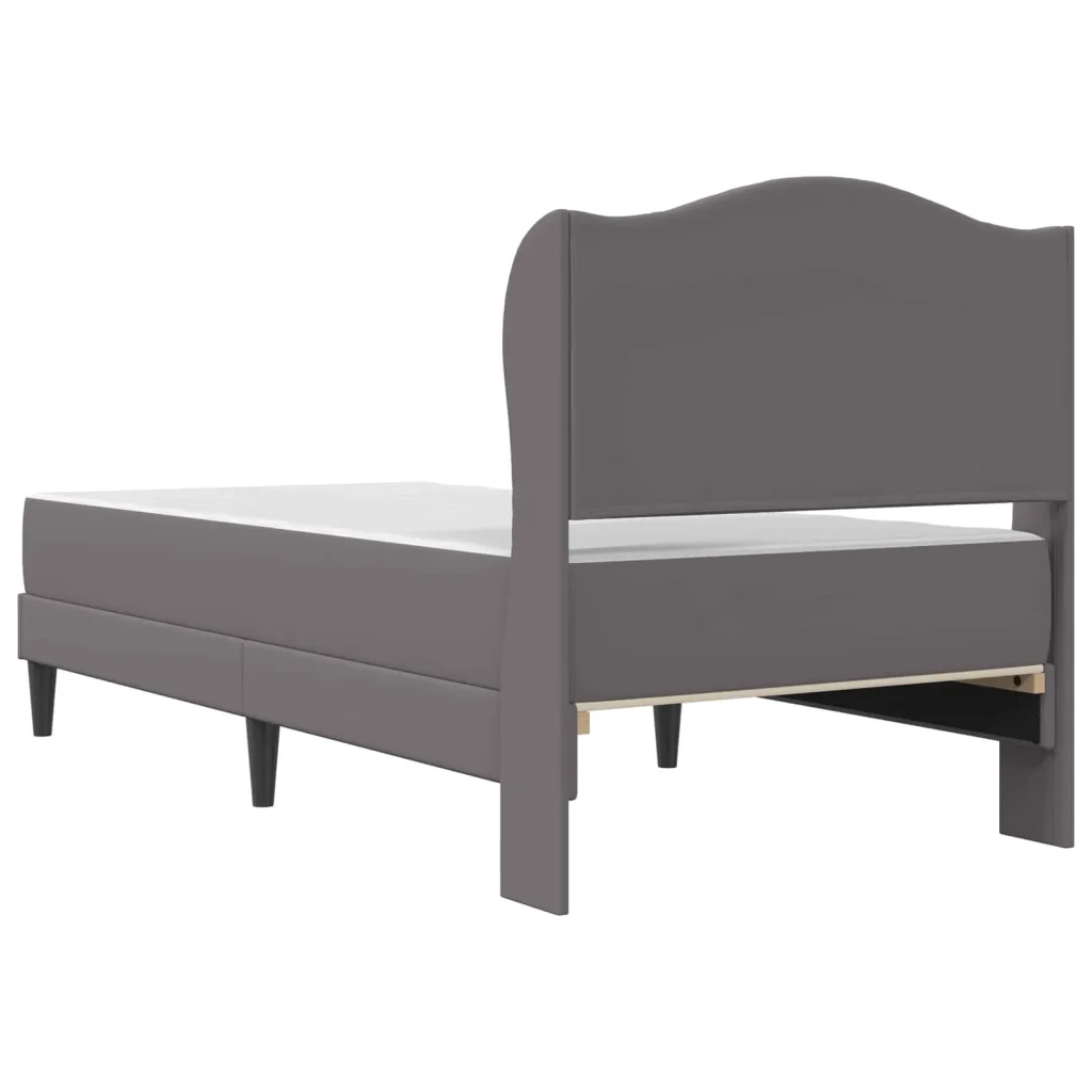 Struttura del letto con testiera Grigio 90 x 190 cm Similpelle 3415268 - Image 8