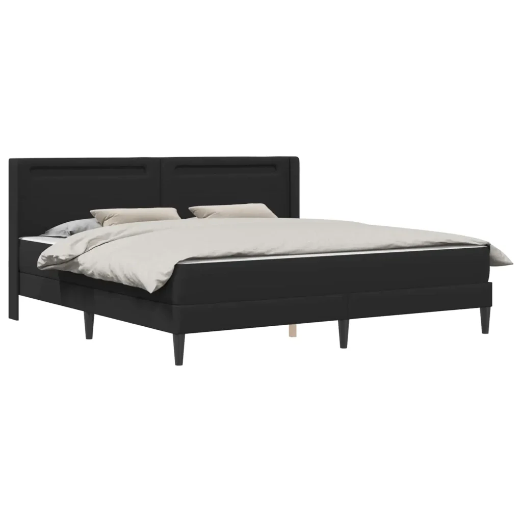 Struttura del letto con testiera Nero 180 x 200 cm Similpelle 3415281 - Image 3