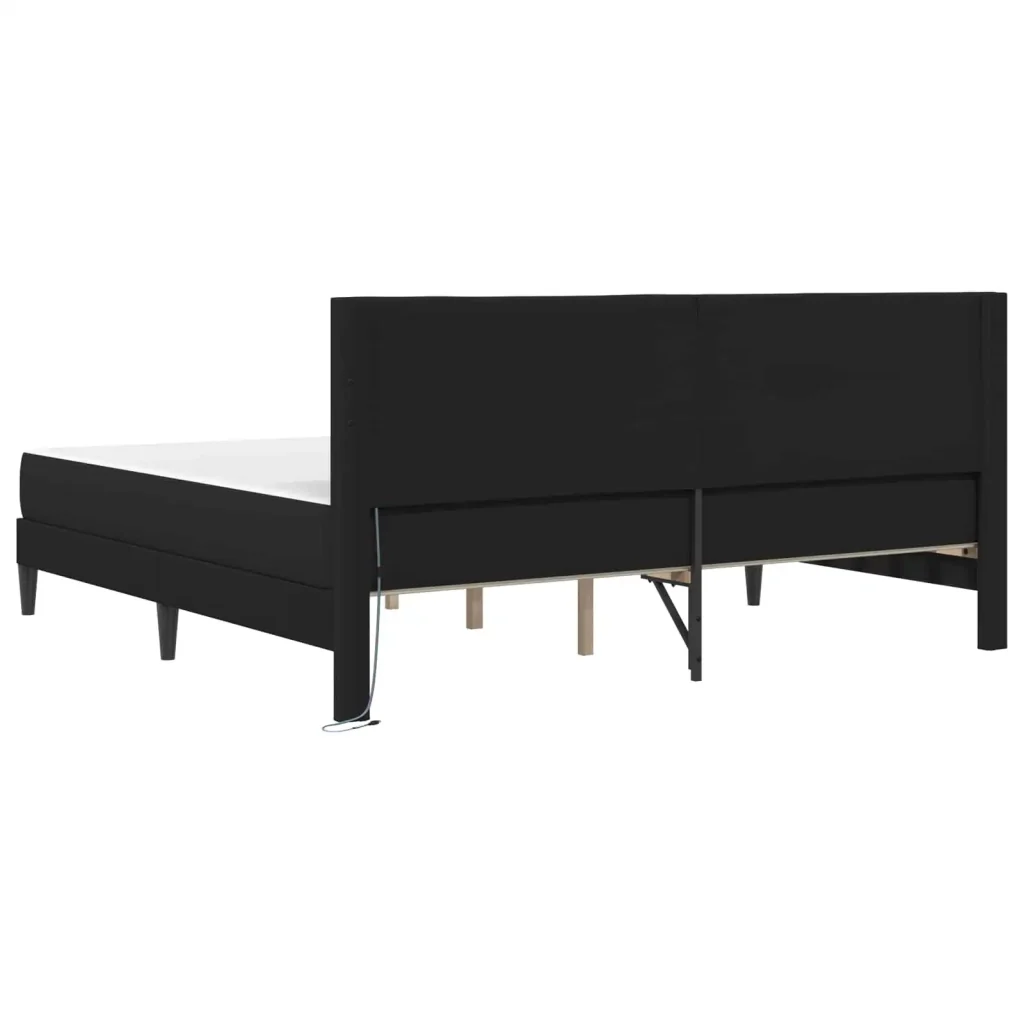 Struttura del letto con testiera Nero 180 x 200 cm Similpelle 3415286 - Image 10