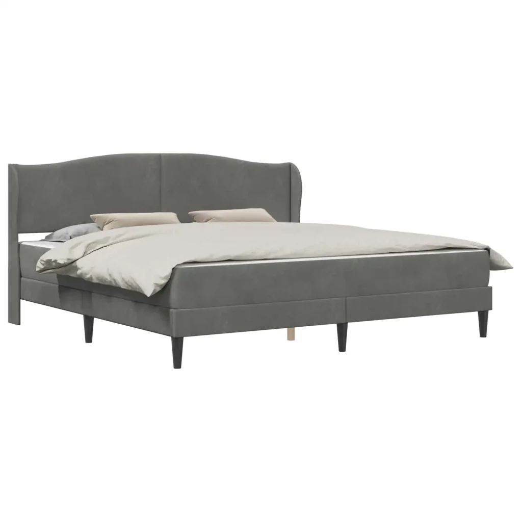 Struttura del letto Grigio Scuro 180 x 200 cm Velluto 3415278 - Image 2