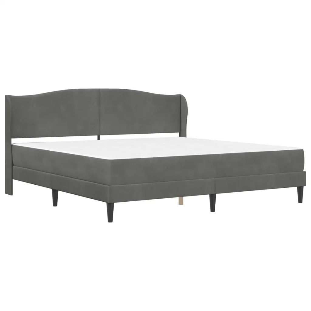Struttura del letto Grigio Scuro 180 x 200 cm Velluto 3415278 - Image 3
