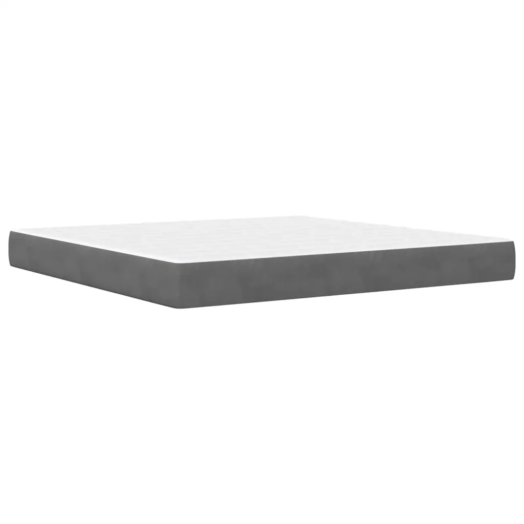Struttura del letto Grigio Scuro 180 x 200 cm Velluto 3415278 - Image 5