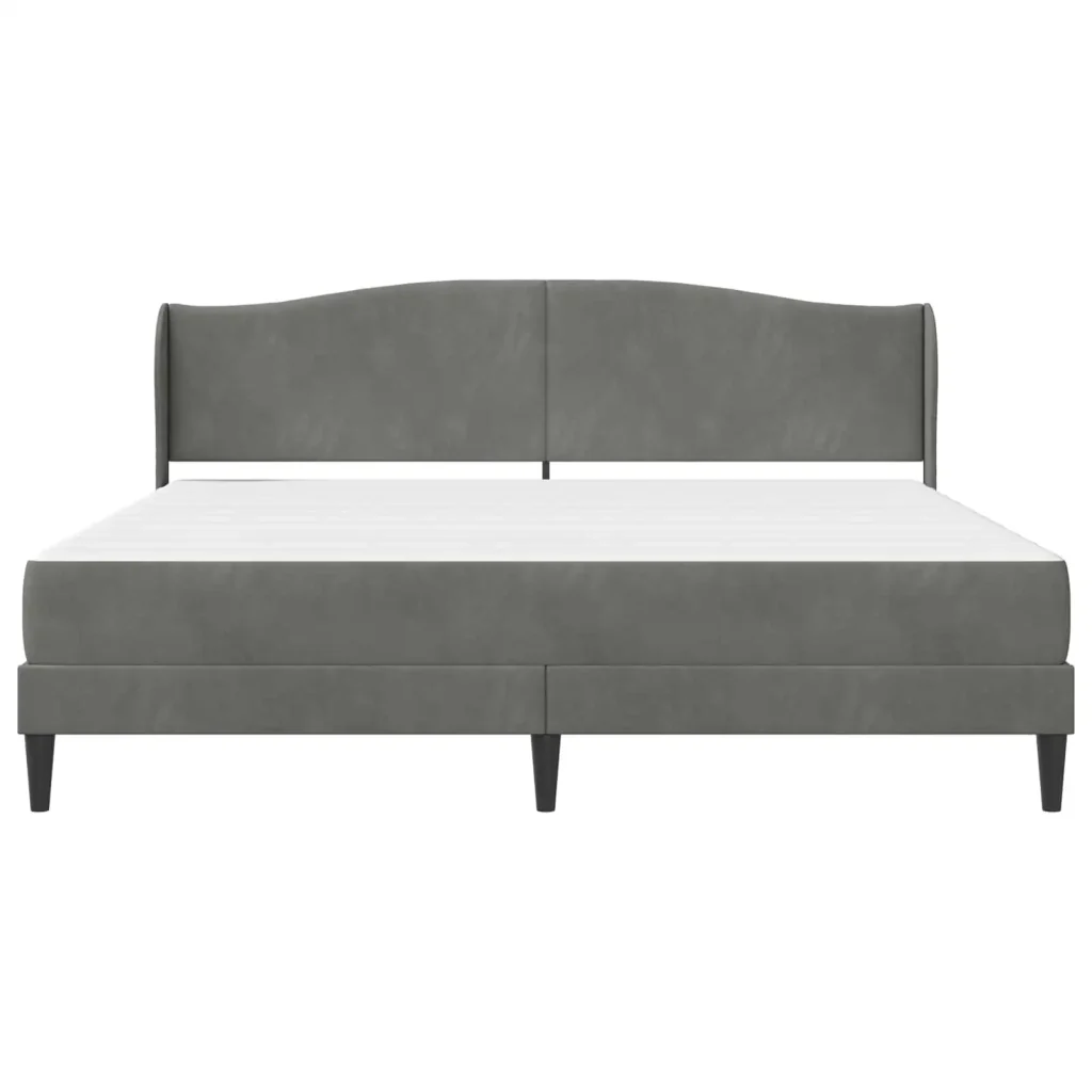 Struttura del letto Grigio Scuro 180 x 200 cm Velluto 3415278 - Image 6