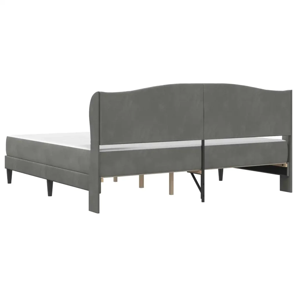 Struttura del letto Grigio Scuro 180 x 200 cm Velluto 3415278 - Image 8