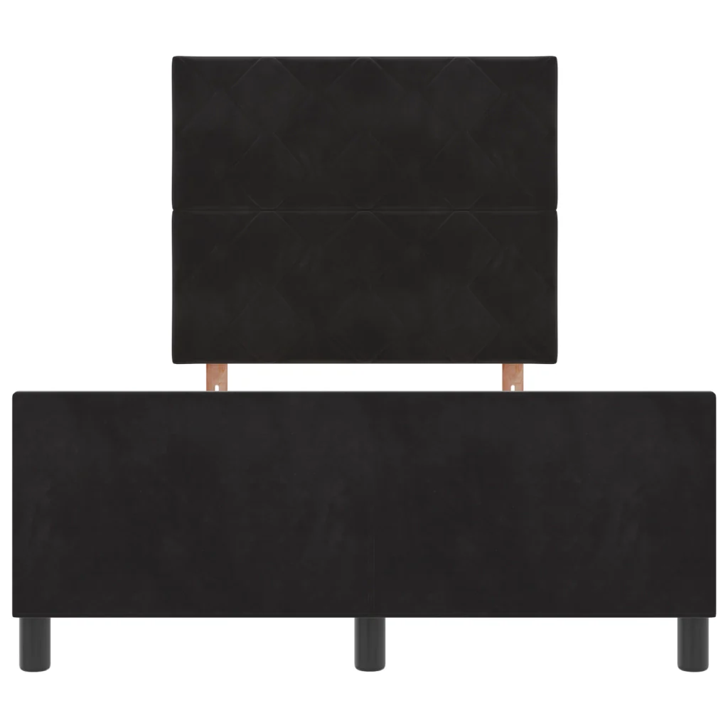 Struttura del letto in velluto nero  120x200 cm - Image 8