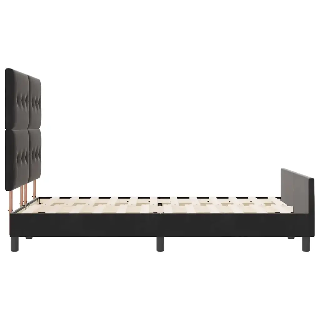 Letto a molle con testiera Nero 160 x 200 cm Velluto 3344953 - Image 8