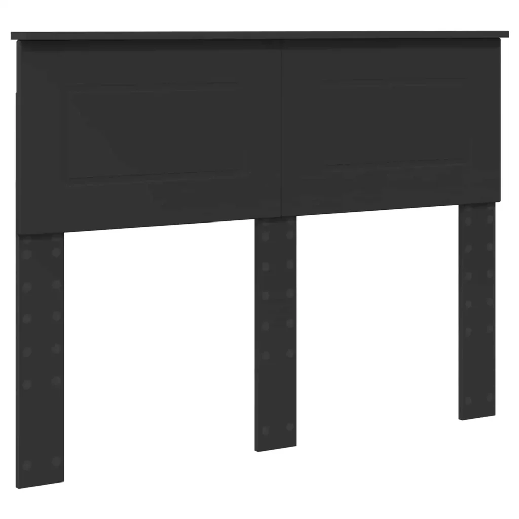 Struttura del letto Nero 120 x 200 cm Legno ingegnerizzato - Image 6