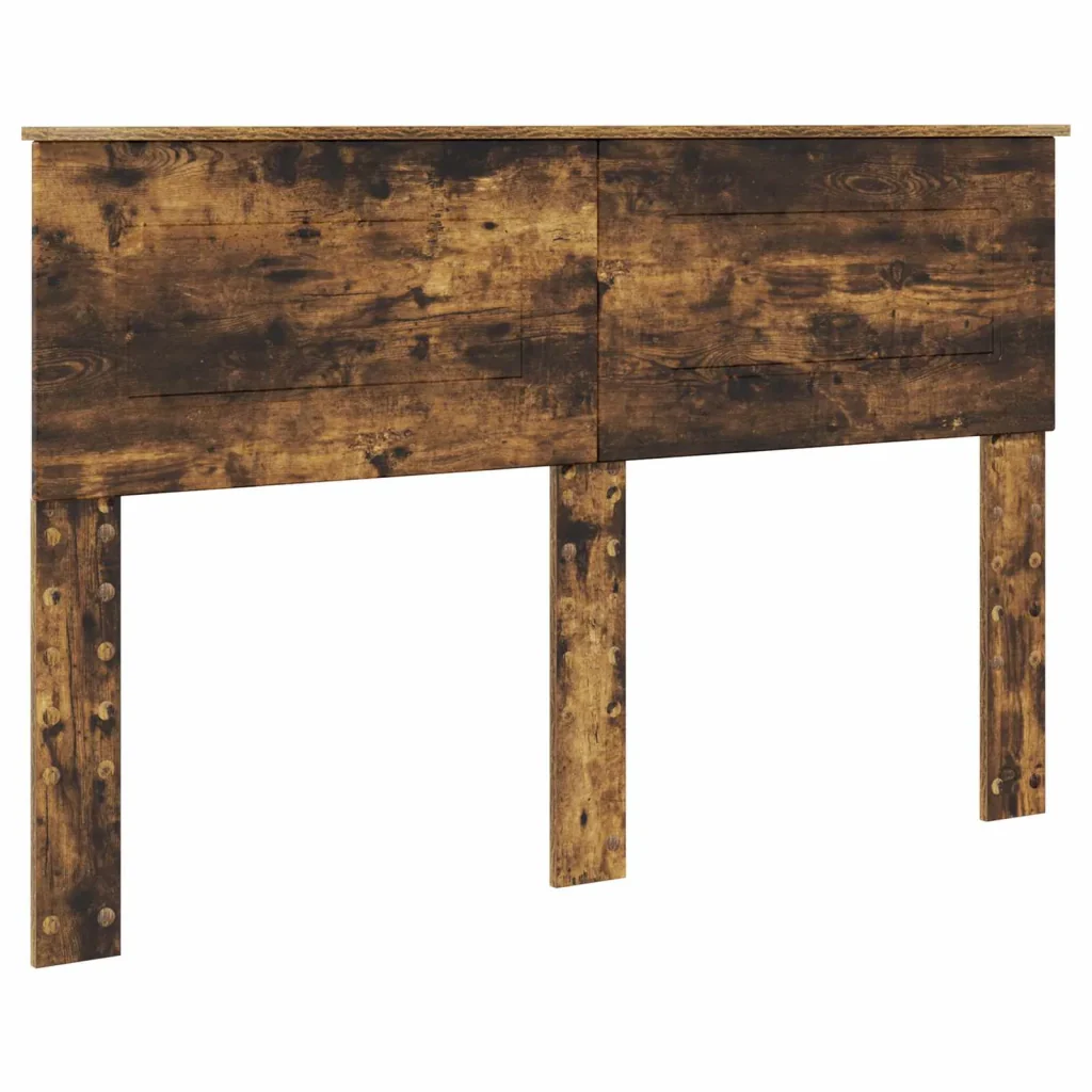 Struttura del letto Rovere fumé 160 x 200 cm Legno multistrato 3408561 - Image 6