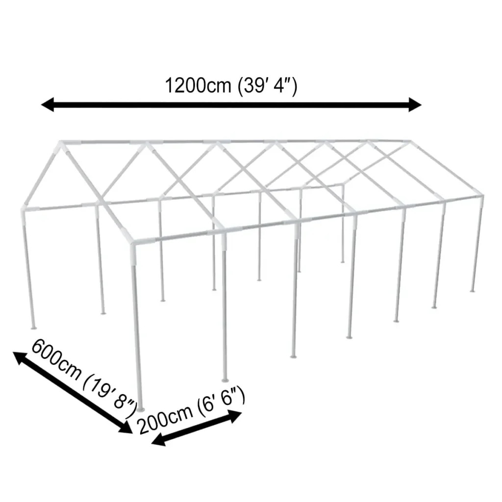Struttura in acciaio per tenda da festa 12 x 6 m 41678