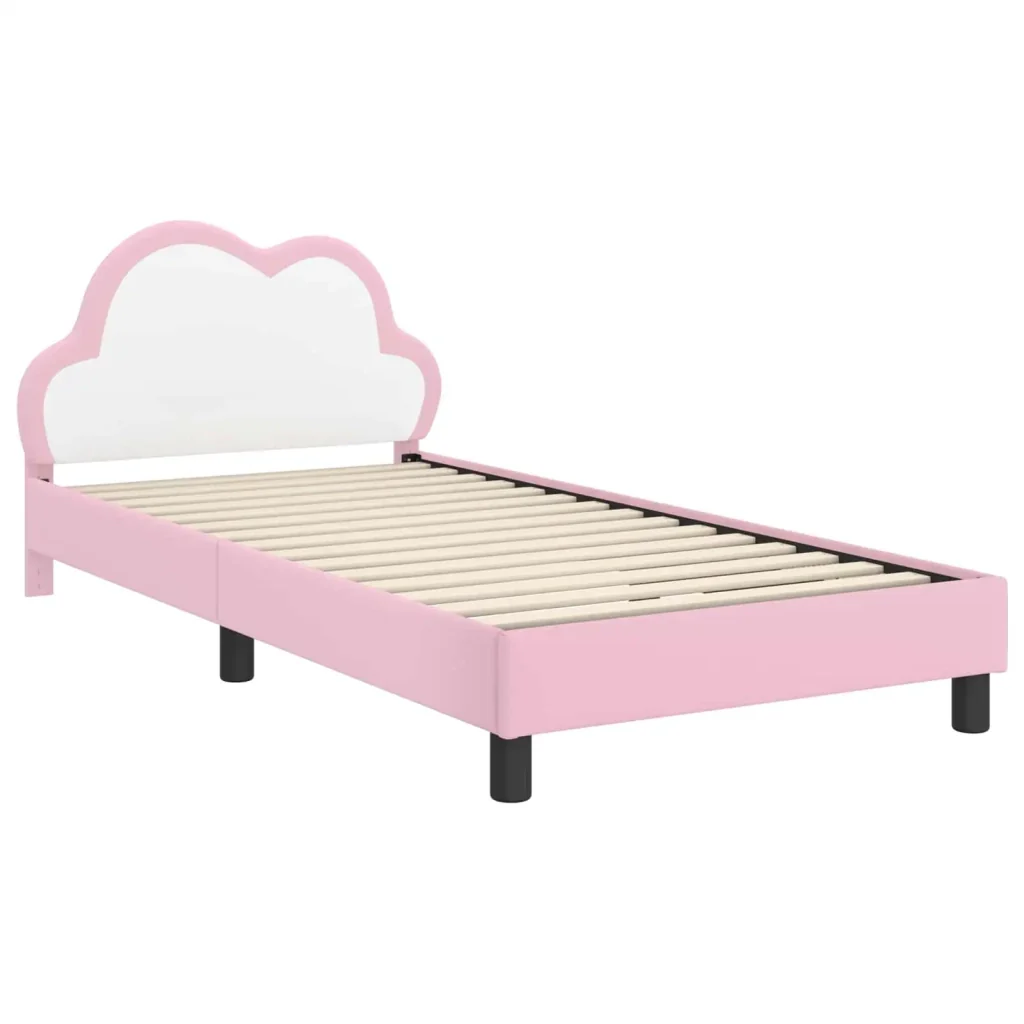 Struttura letto bambini con testata Rosa 90 x 190 cm PU 42011181 - Image 4