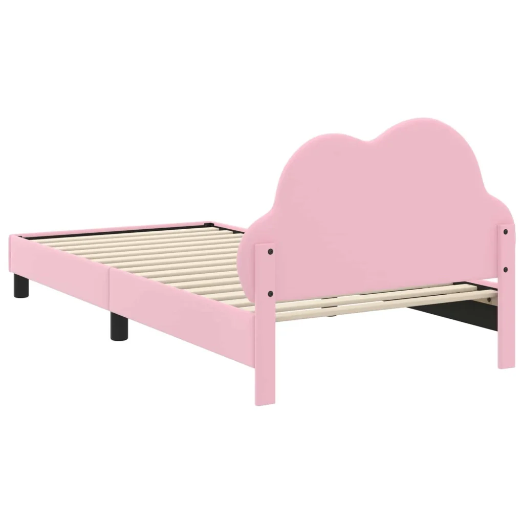 Struttura letto bambini con testata Rosa 90 x 190 cm PU 42011181 - Image 7