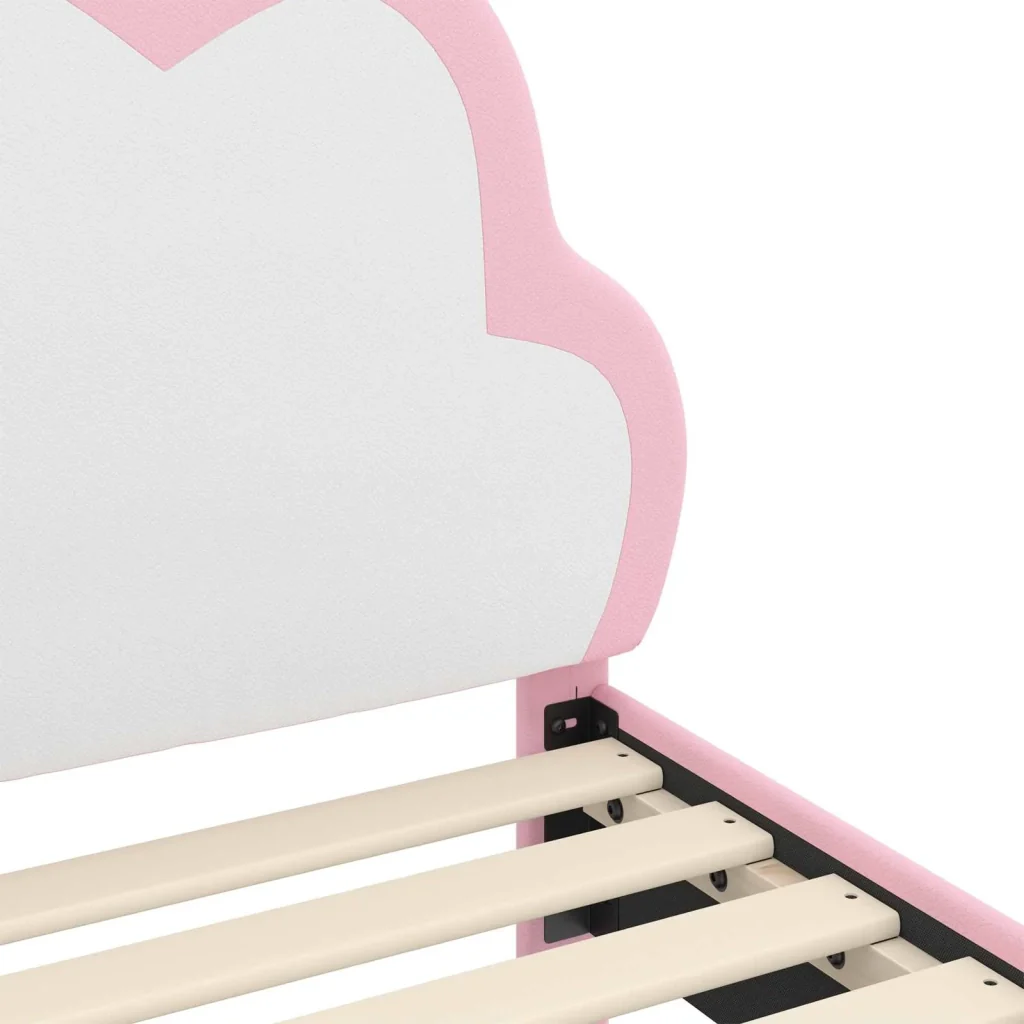Struttura letto bambini con testata Rosa 90 x 190 cm PU 42011181 - Image 8