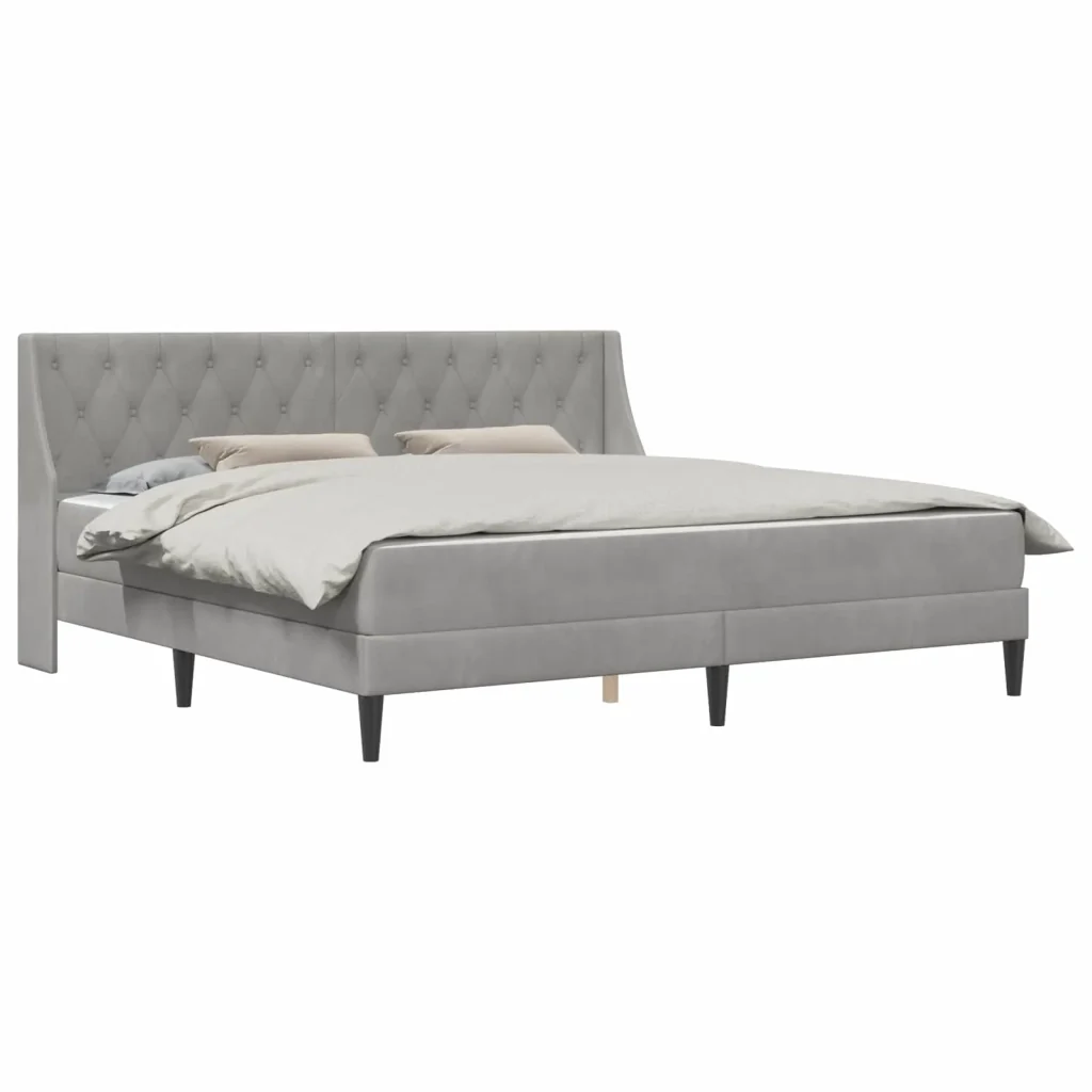 Struttura letto con materasso Grigio chiaro 180 x 200 cm 3415241 - Image 2