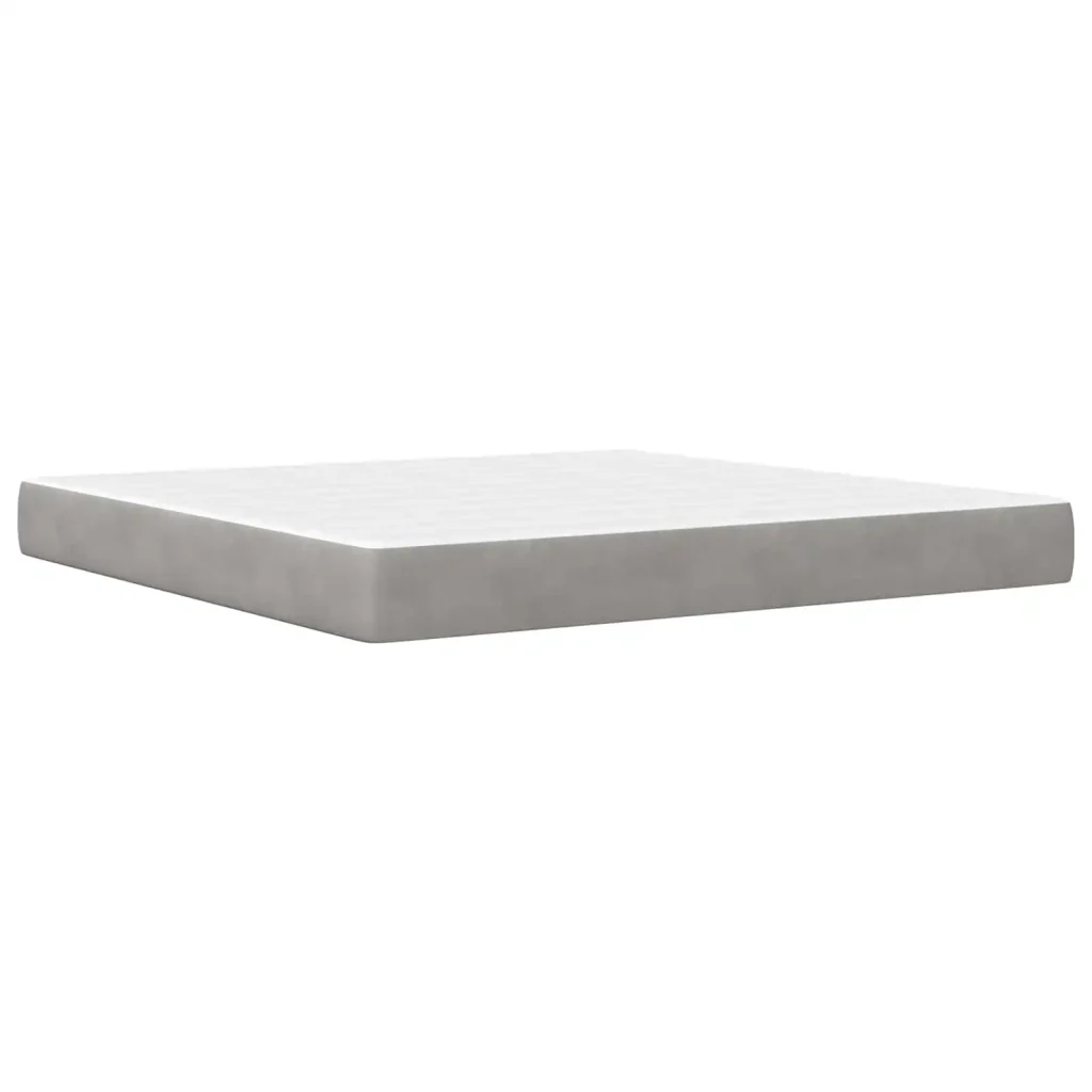 Struttura letto con materasso Grigio chiaro 180 x 200 cm 3415241 - Image 5