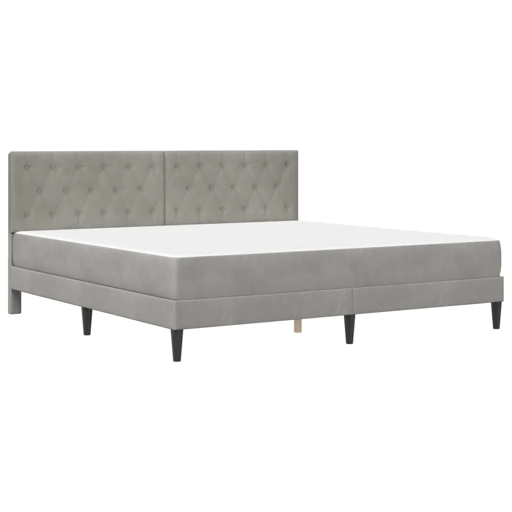 Struttura letto con materasso Grigio chiaro 180 x 200 cm 3415259 - Image 3