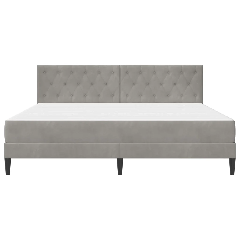 Struttura letto con materasso Grigio chiaro 180 x 200 cm 3415259 - Image 6