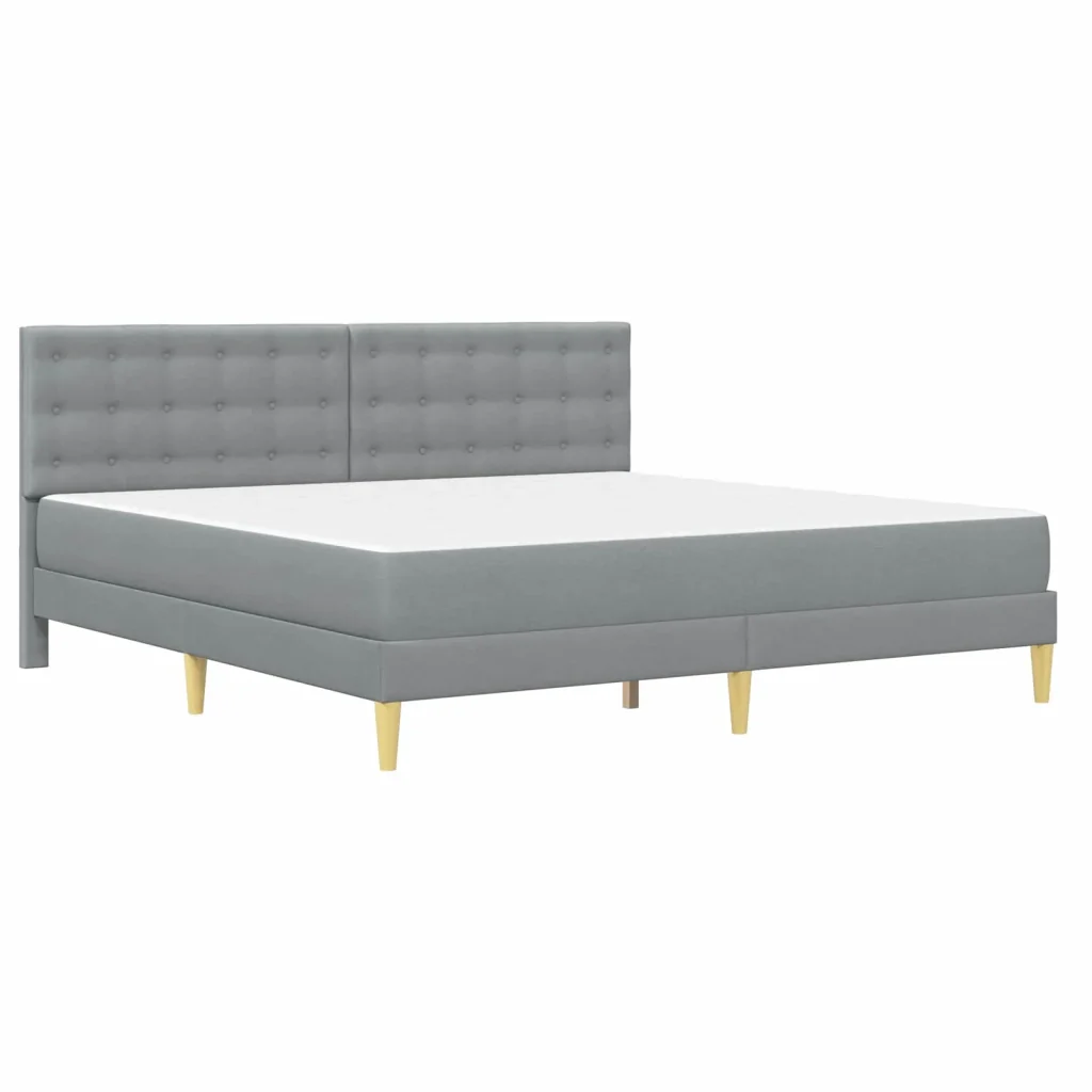 Struttura letto con materasso Grigio chiaro 180 x 200 cm 3415265 - Image 3