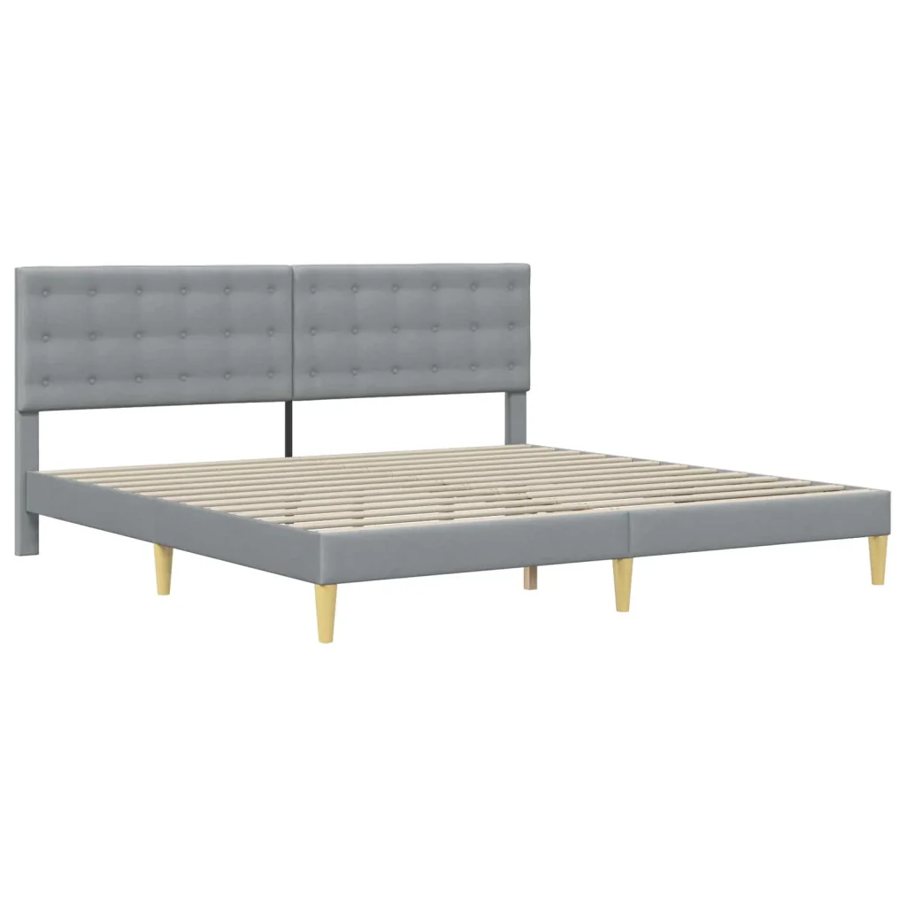Struttura letto con materasso Grigio chiaro 180 x 200 cm 3415265 - Image 4
