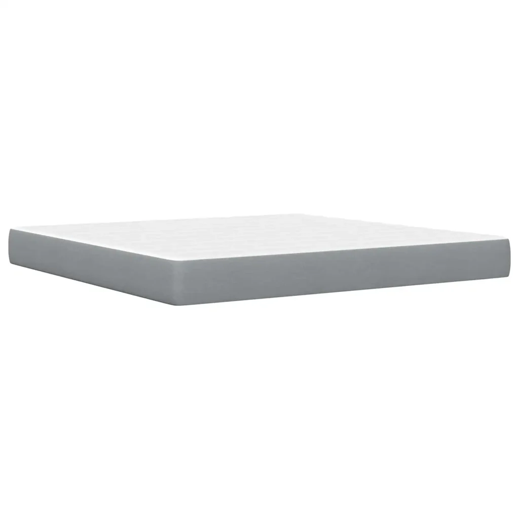 Struttura letto con materasso Grigio chiaro 180 x 200 cm 3415265 - Image 5