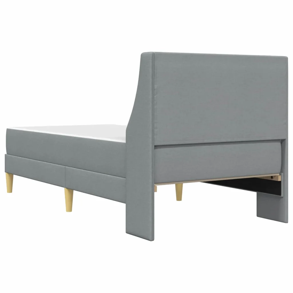 Struttura letto con materasso Grigio chiaro 90 x 190 cm Tessuto 3415232 - Image 8