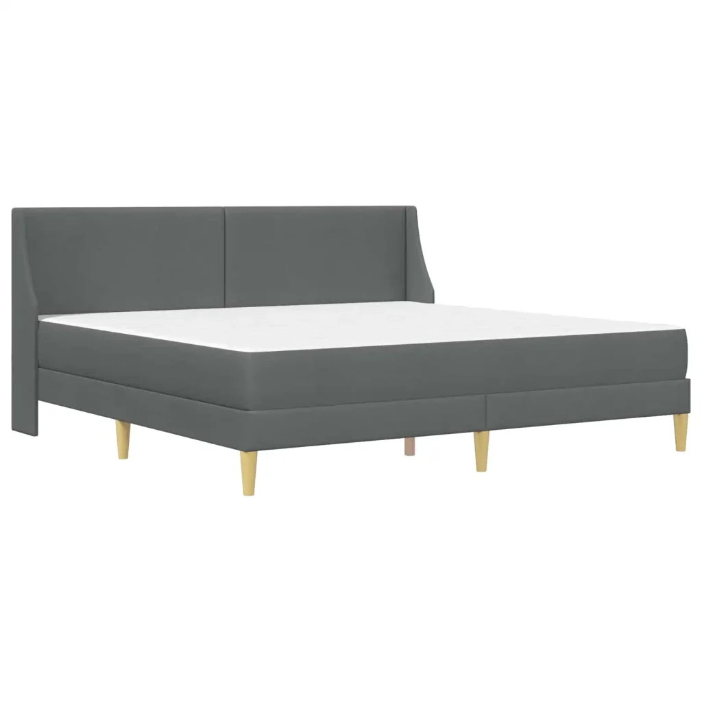 Struttura letto con materasso Grigio scuro 180 x 200 cm Tessuto 3415236 - Image 3