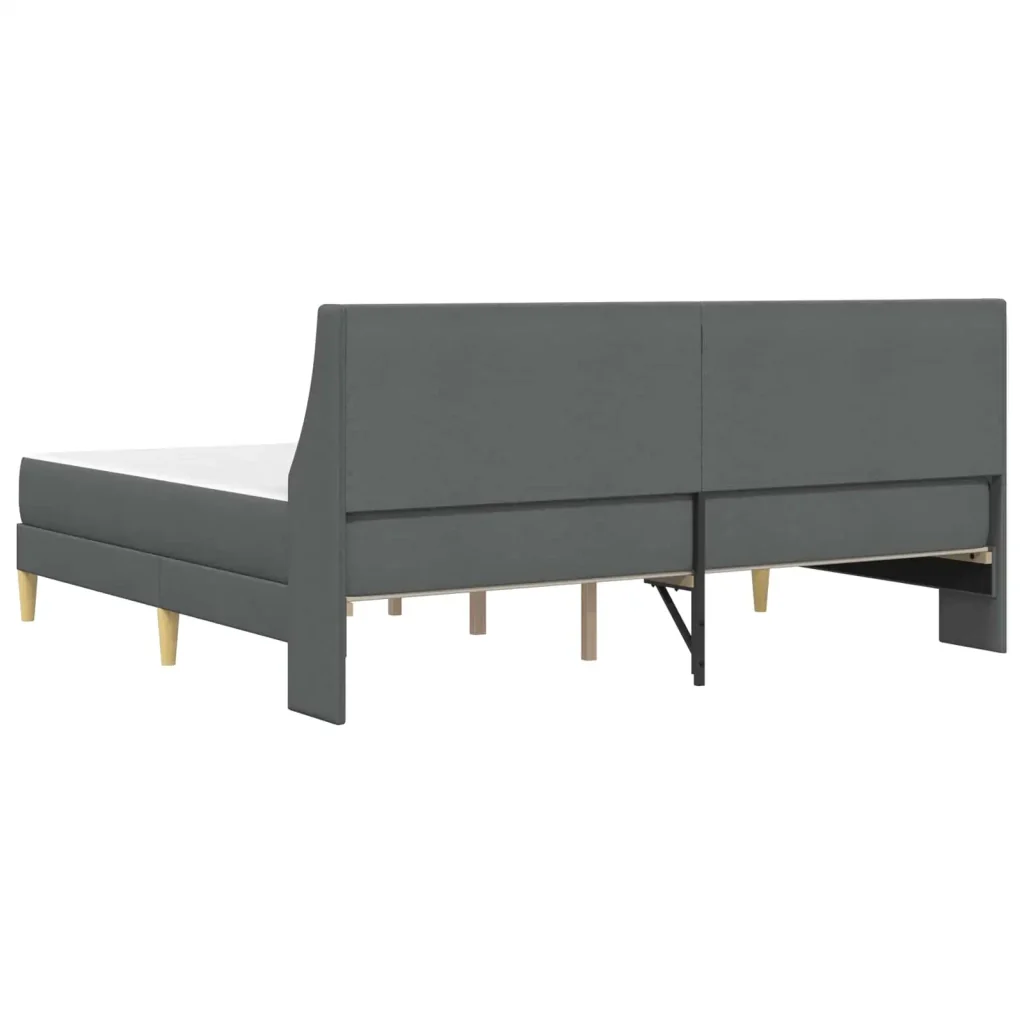 Struttura letto con materasso Grigio scuro 180 x 200 cm Tessuto 3415236 - Image 8