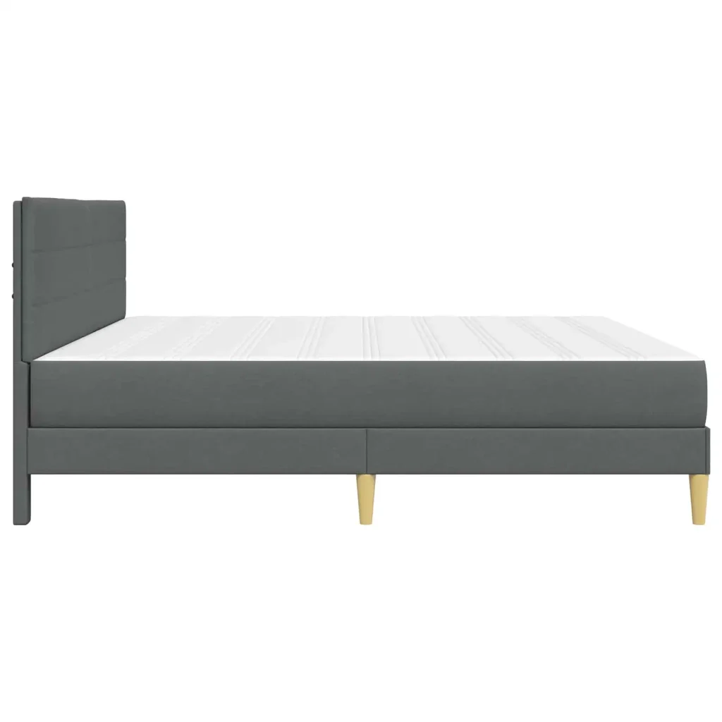 Struttura letto con materasso Grigio scuro 180 x 200 cm Tessuto 3415254 - Image 7
