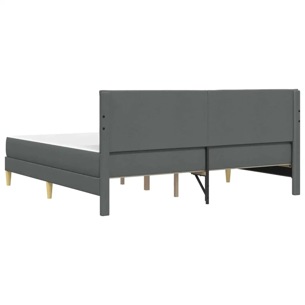 Struttura letto con materasso Grigio scuro 180 x 200 cm Tessuto 3415254 - Image 8