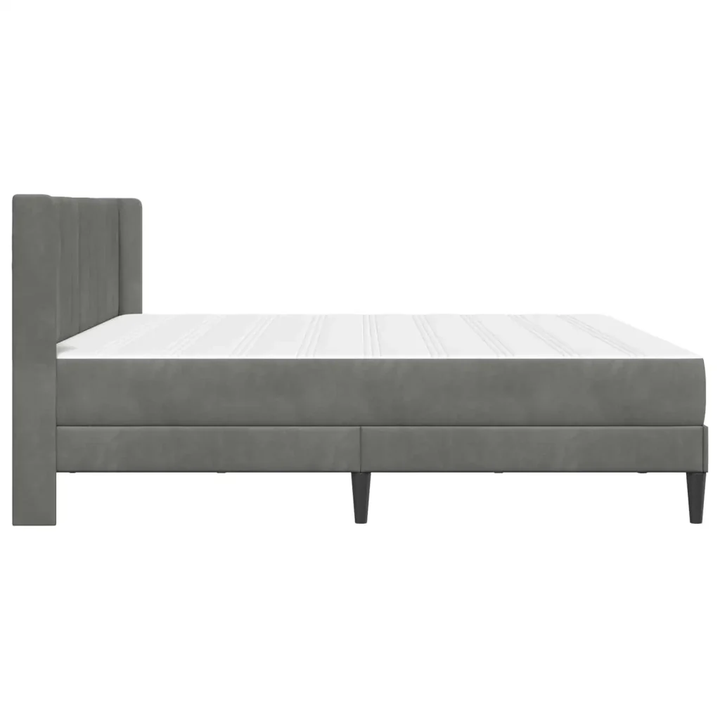 Struttura letto con materasso Grigio scuro 180 x 200 cm Velluto 3415248 - Image 7