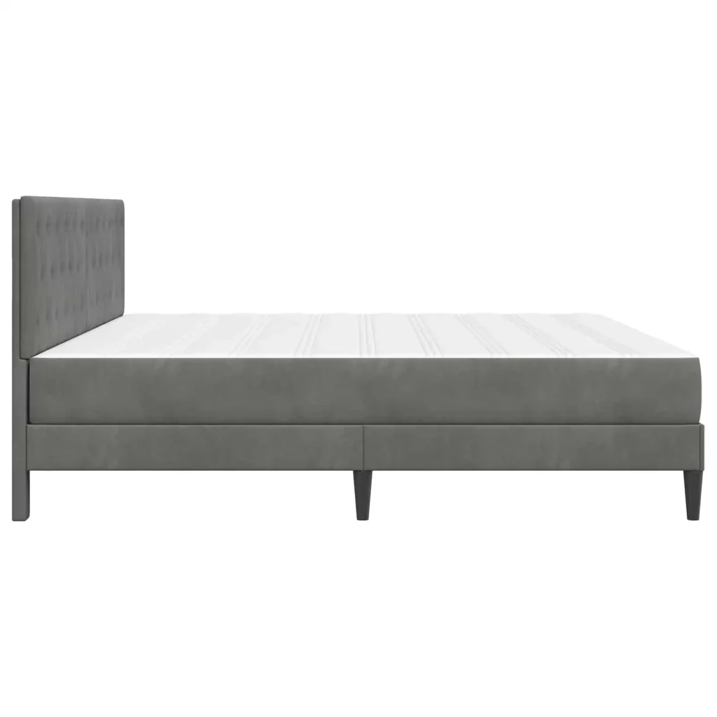 Struttura letto con materasso Grigio scuro 180 x 200 cm Velluto 3415260 - Image 7