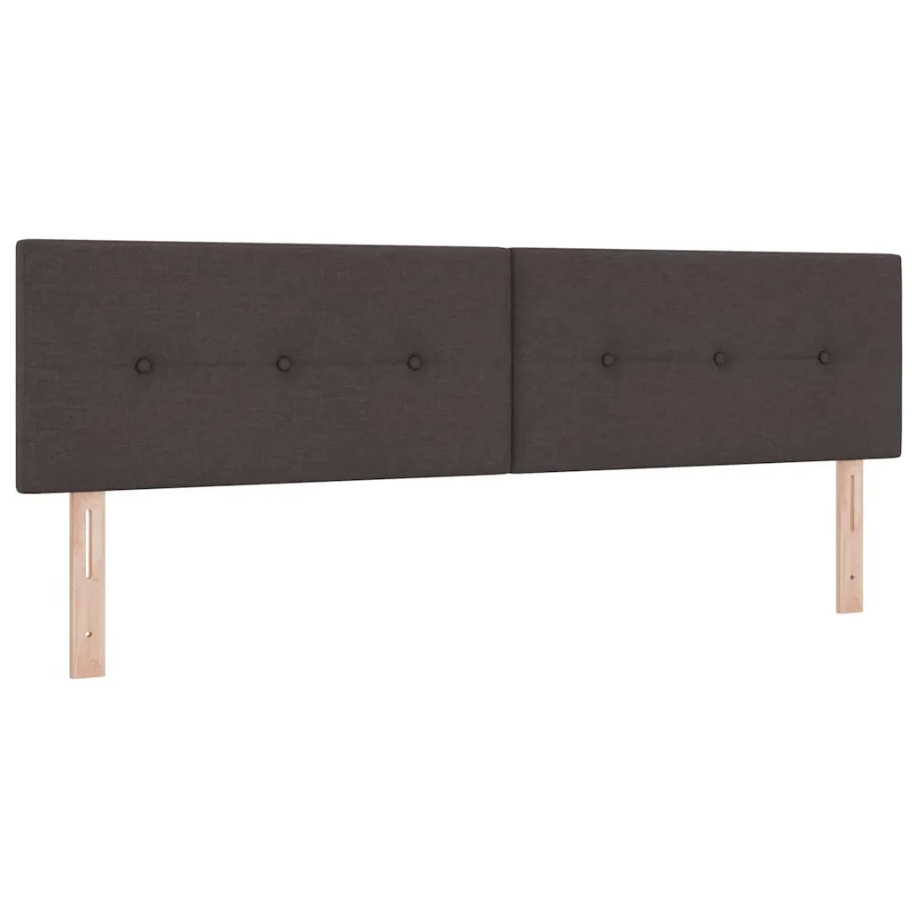Letto a molle con testiera Marrone Scuro 180 x 200 cm Tessuto 3342229 - Image 7
